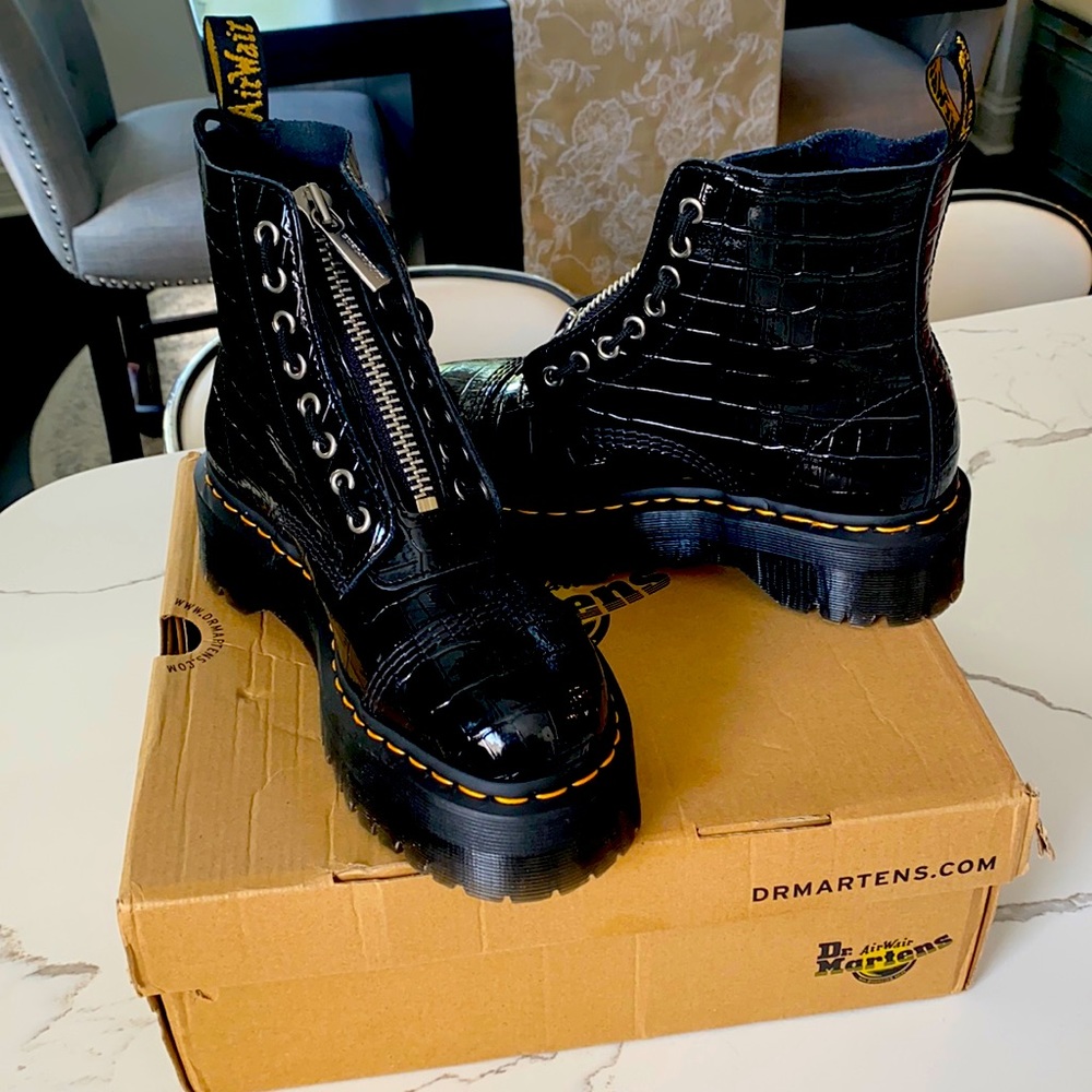 Croc embossed Dr Martens